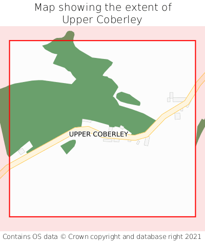 Map showing extent of Upper Coberley as bounding box
