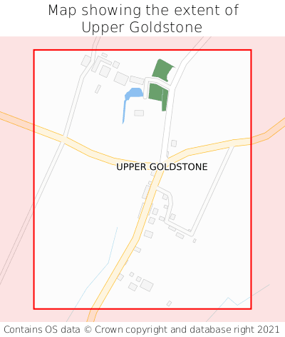 Map showing extent of Upper Goldstone as bounding box