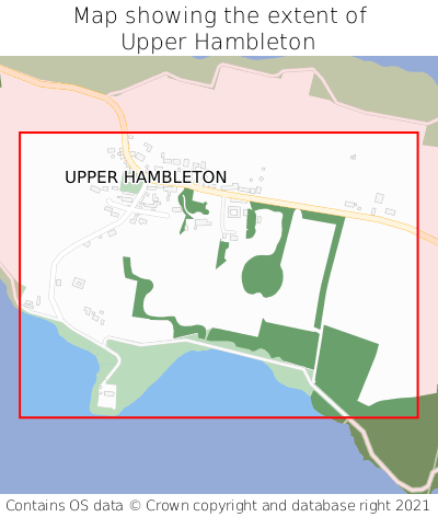 Map showing extent of Upper Hambleton as bounding box