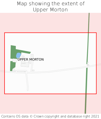 Map showing extent of Upper Morton as bounding box
