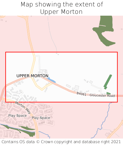 Map showing extent of Upper Morton as bounding box