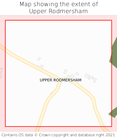 Map showing extent of Upper Rodmersham as bounding box