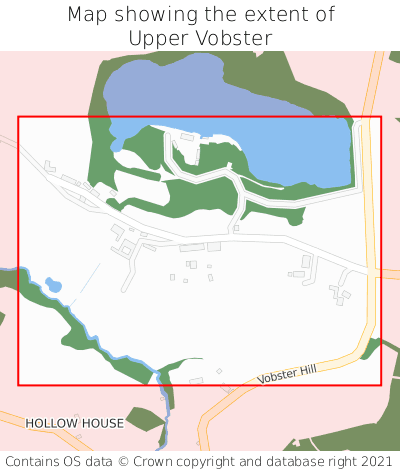 Map showing extent of Upper Vobster as bounding box