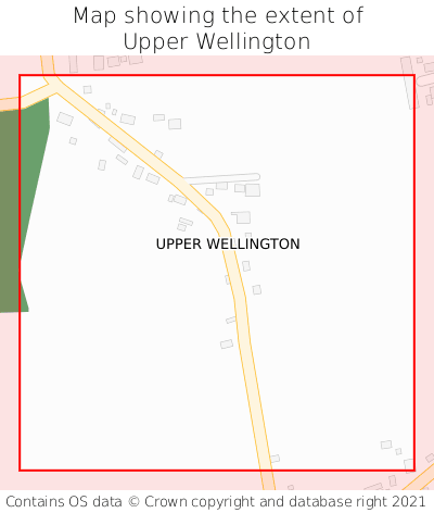 Map showing extent of Upper Wellington as bounding box