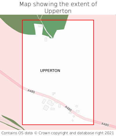 Map showing extent of Upperton as bounding box