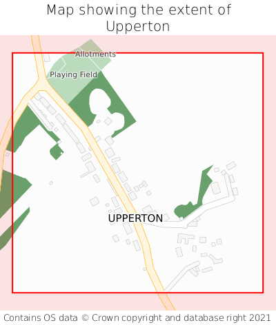 Map showing extent of Upperton as bounding box
