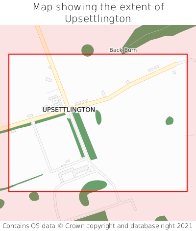 Map showing extent of Upsettlington as bounding box
