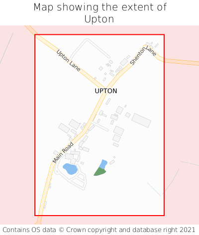 Map showing extent of Upton as bounding box