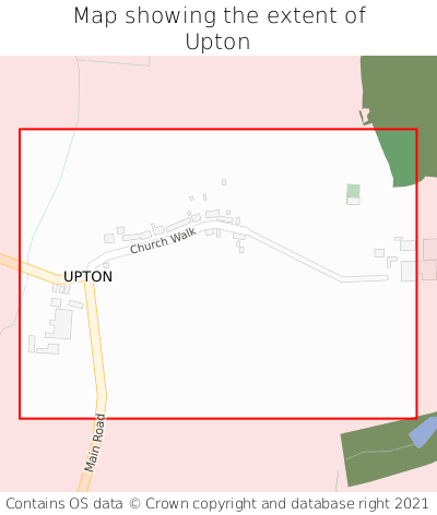 Map showing extent of Upton as bounding box