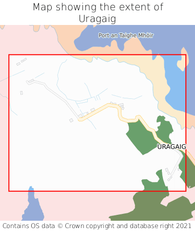 Map showing extent of Uragaig as bounding box