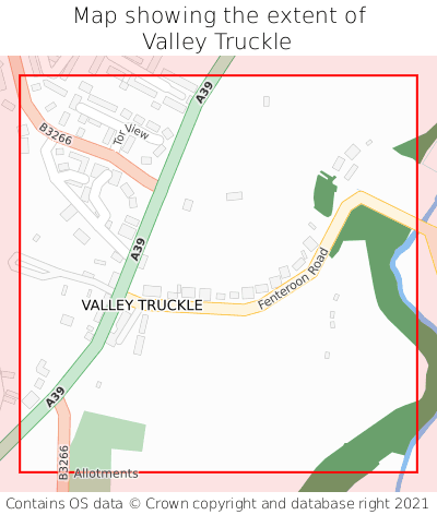 Map showing extent of Valley Truckle as bounding box