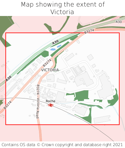 Map showing extent of Victoria as bounding box