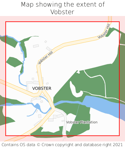 Map showing extent of Vobster as bounding box
