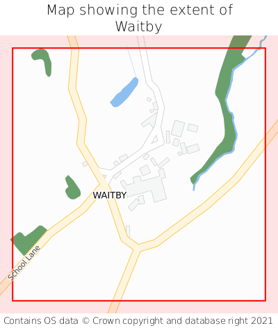 Map showing extent of Waitby as bounding box