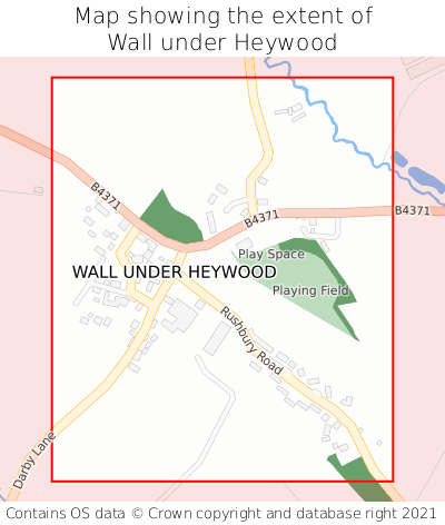 Map showing extent of Wall under Heywood as bounding box