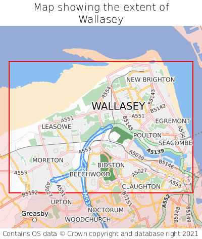 Where is Wallasey? Wallasey on a map