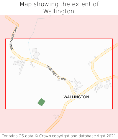Map showing extent of Wallington as bounding box