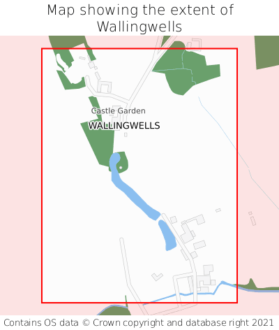 Map showing extent of Wallingwells as bounding box