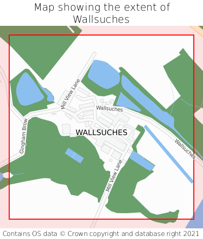 Map showing extent of Wallsuches as bounding box