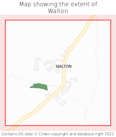 Map showing extent of Walton as bounding box