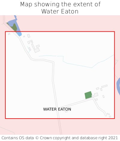 Map showing extent of Water Eaton as bounding box