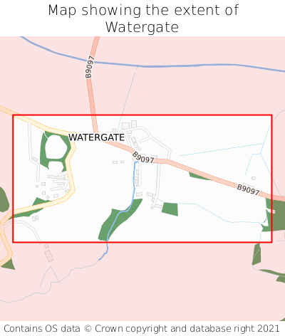 Map showing extent of Watergate as bounding box