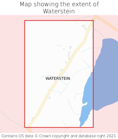 Map showing extent of Waterstein as bounding box