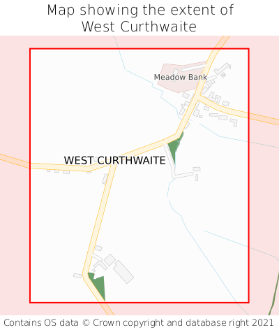 Map showing extent of West Curthwaite as bounding box