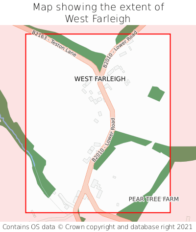 Map showing extent of West Farleigh as bounding box