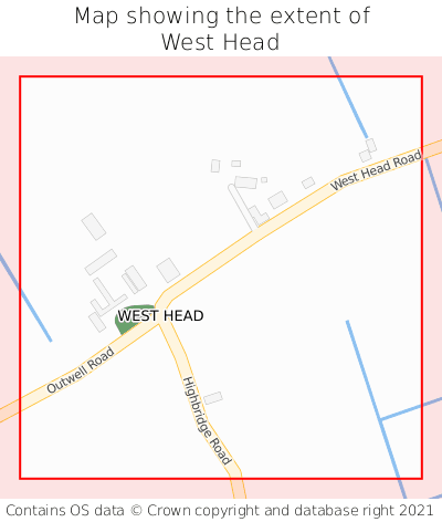 Map showing extent of West Head as bounding box