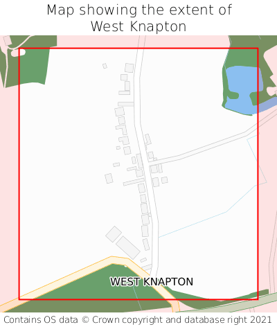Map showing extent of West Knapton as bounding box
