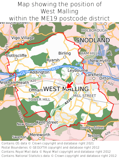 West Malling Kent Map Where Is West Malling? West Malling On A Map