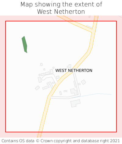 Map showing extent of West Netherton as bounding box