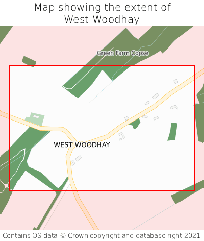 Map showing extent of West Woodhay as bounding box
