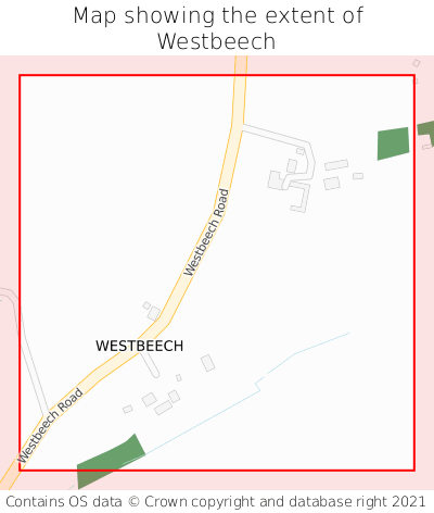Map showing extent of Westbeech as bounding box