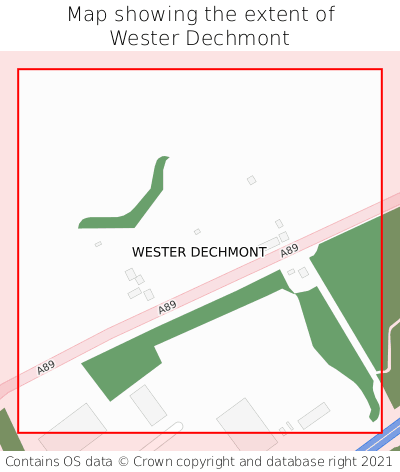 Map showing extent of Wester Dechmont as bounding box