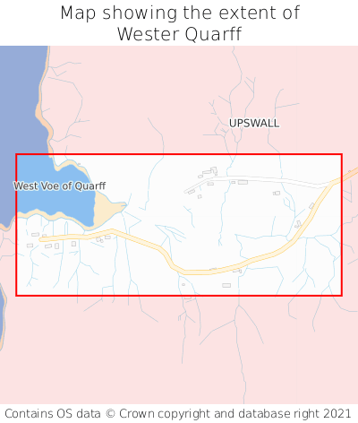 Map showing extent of Wester Quarff as bounding box