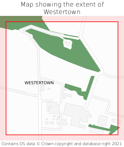 Map showing extent of Westertown as bounding box