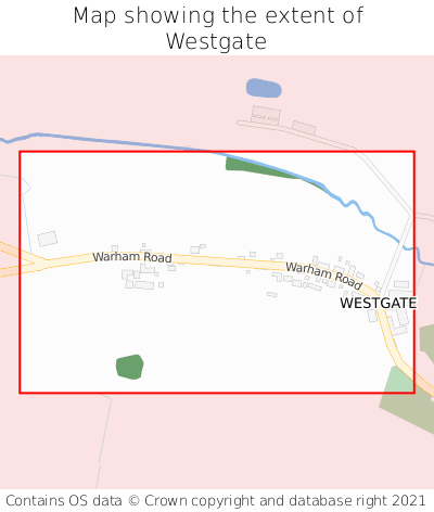 Map showing extent of Westgate as bounding box