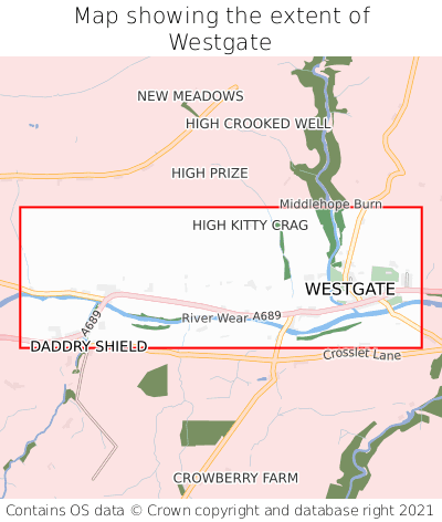 Map showing extent of Westgate as bounding box