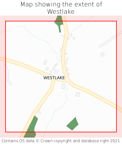 Map showing extent of Westlake as bounding box