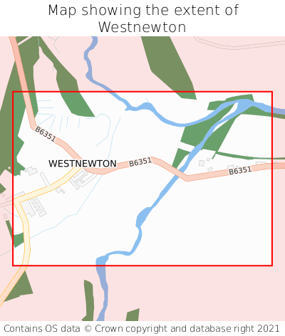 Map showing extent of Westnewton as bounding box