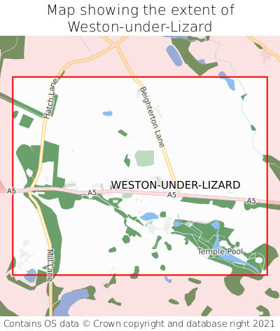Where is WestonunderLizard? WestonunderLizard on a map