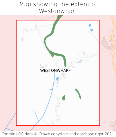 Map showing extent of Westonwharf as bounding box