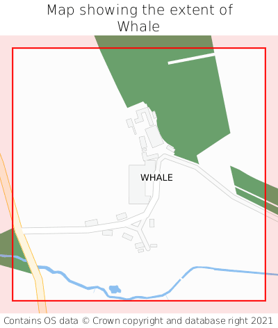 Map showing extent of Whale as bounding box