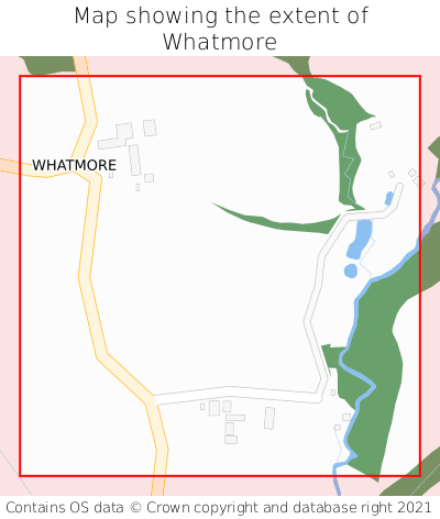 Map showing extent of Whatmore as bounding box