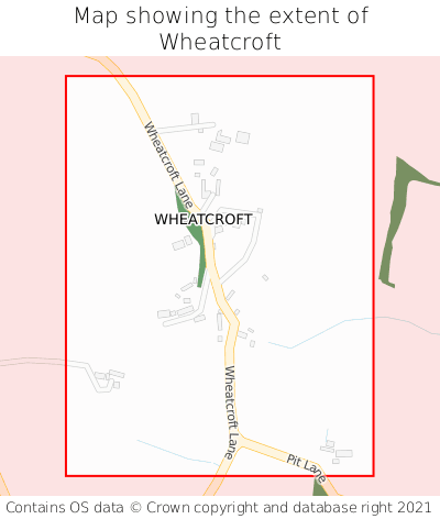 Map showing extent of Wheatcroft as bounding box