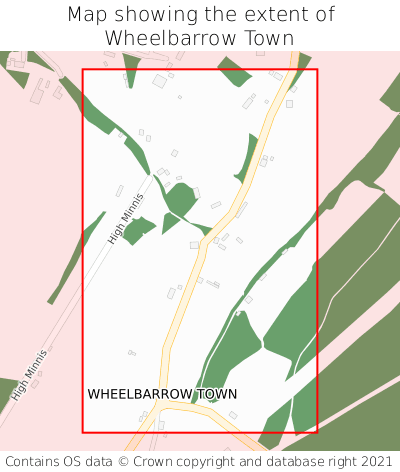 Map showing extent of Wheelbarrow Town as bounding box