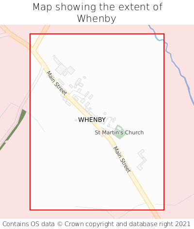 Map showing extent of Whenby as bounding box