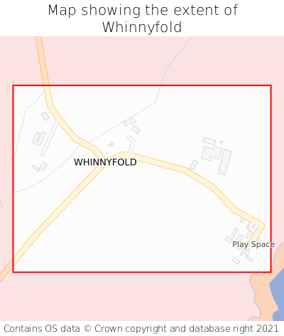 Map showing extent of Whinnyfold as bounding box